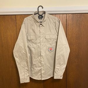 Stussy long sleeve button up Mens Large